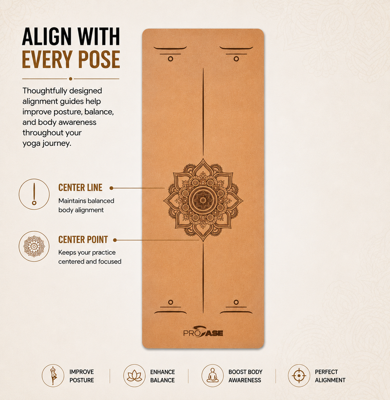 Cork & Natural Rubber Yoga Mat