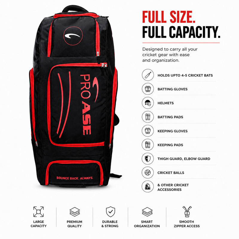 PRO ASE Tour- FULL SIZE CRICKET KIT BAG