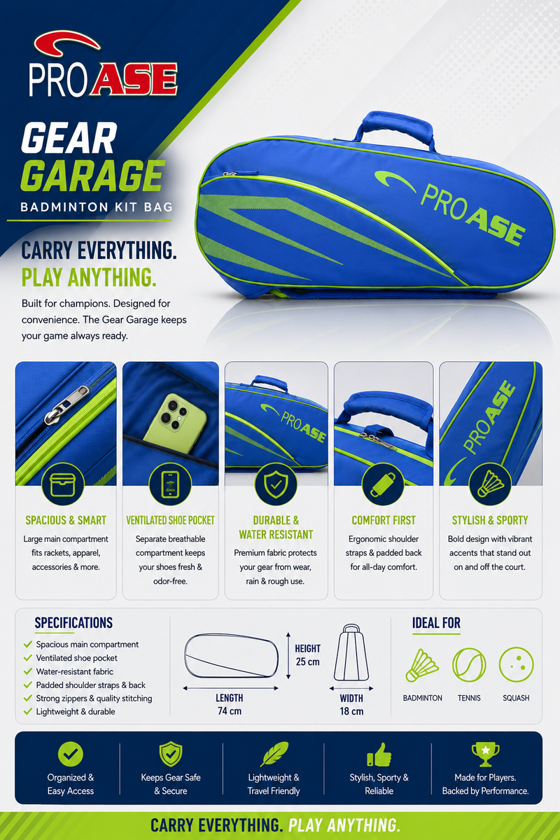 Gear Garage- Badminton Kit Bag