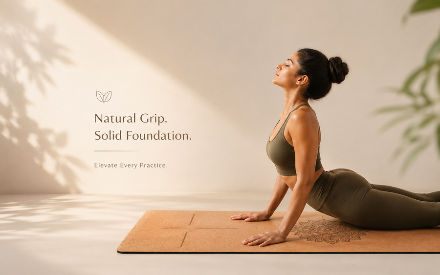Cork & Natural Rubber Yoga Mat
