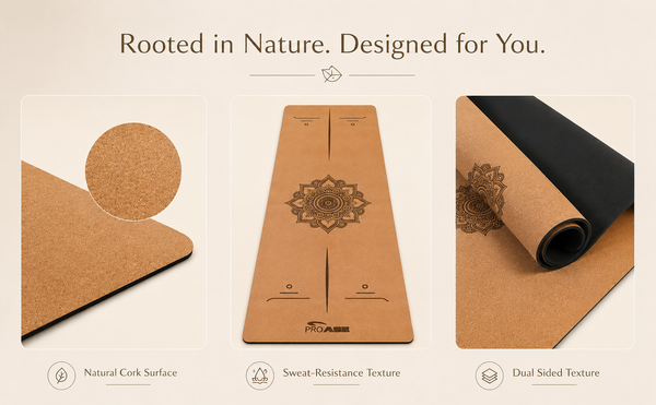 Cork & Natural Rubber Yoga Mat