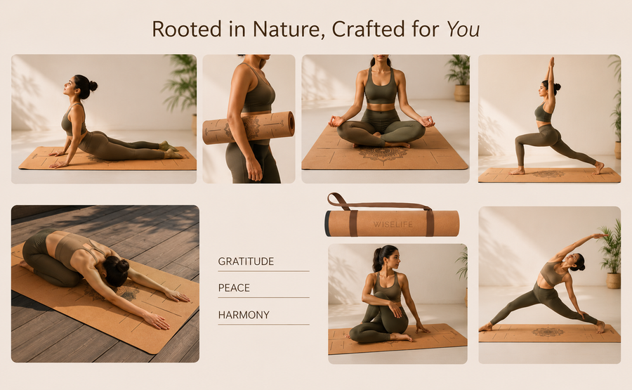 Cork & Natural Rubber Yoga Mat