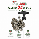Cricket Spike Nails- Pack of 24 Nails & 1 Key