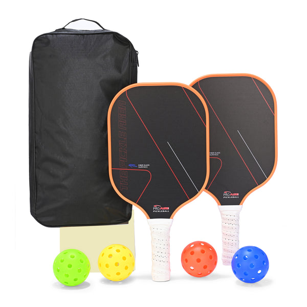Pro Duox- Set of 2 Paddles & 4 Balls