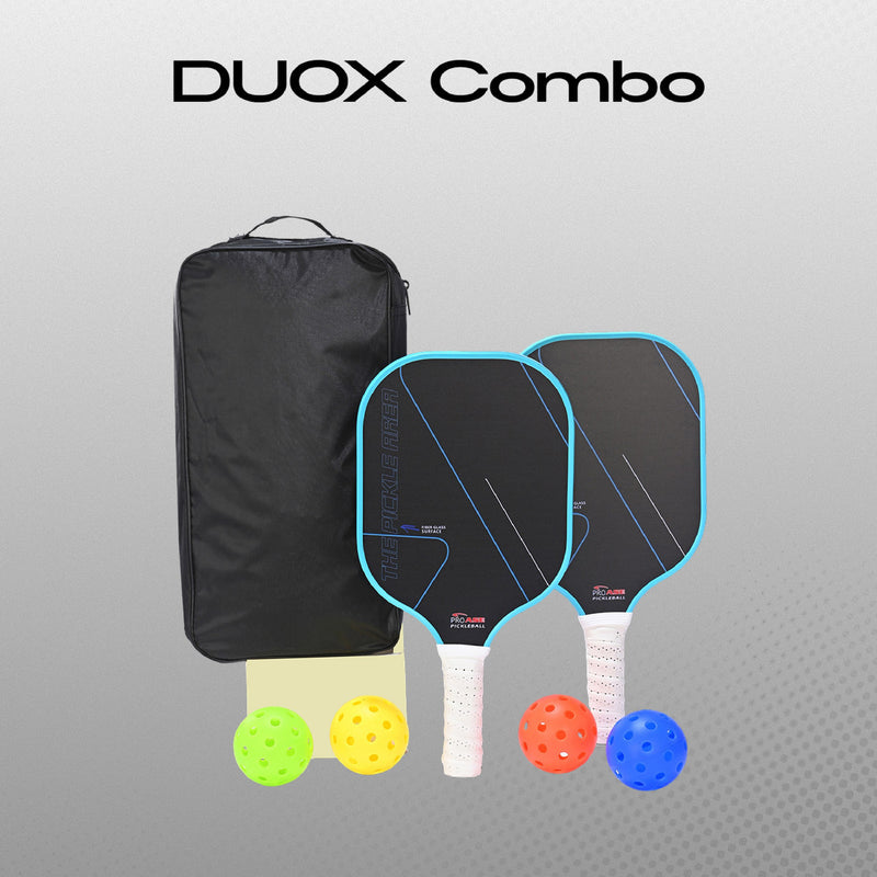 Pro Duox- Set of 2 Paddles & 4 Balls