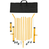 Portable Pickleball Net Set with Wheels & Carry Bag