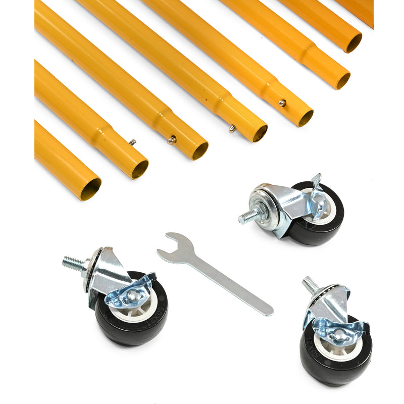 Portable Pickleball Net Set with Wheels & Carry Bag
