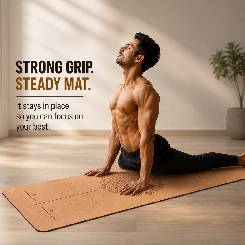 Cork & Natural Rubber Yoga Mat